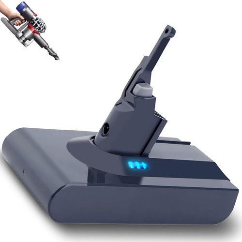 Dyson V8 Replacement Battery - 9000mAh High Capacity | 80 Min Runtime for V8 Plus/Animal/Absolute/Motorhead