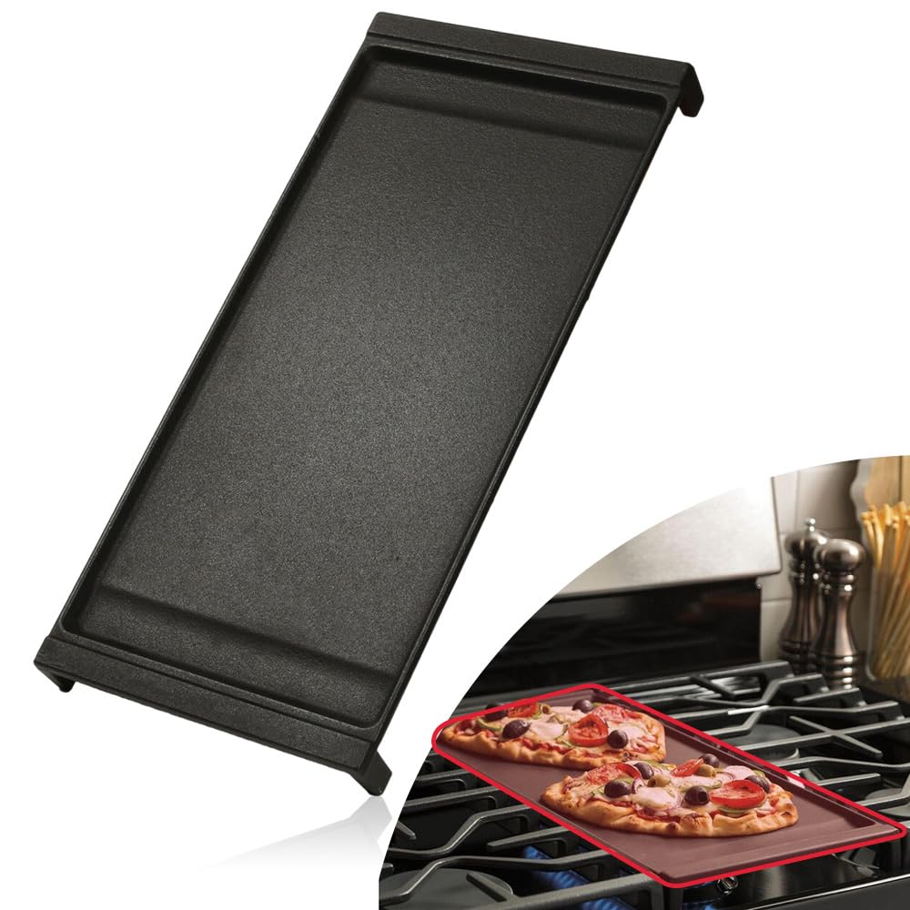 [Upgraded] WB31X24738 Gas Range Griddle, Griddle Plate Replacement Part fit for GE Stove, Cast Iron Center Griddle, Replaces WB31X24998