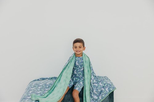 Copper Pearl Jumbo 3-Layer Quilt: Soft Quilts for Boys & Girls | Breathable, Cozy Toddler Blanket | Newborn Quilt | 46x46 Premium Polyester/Rayon | Jurassic Park