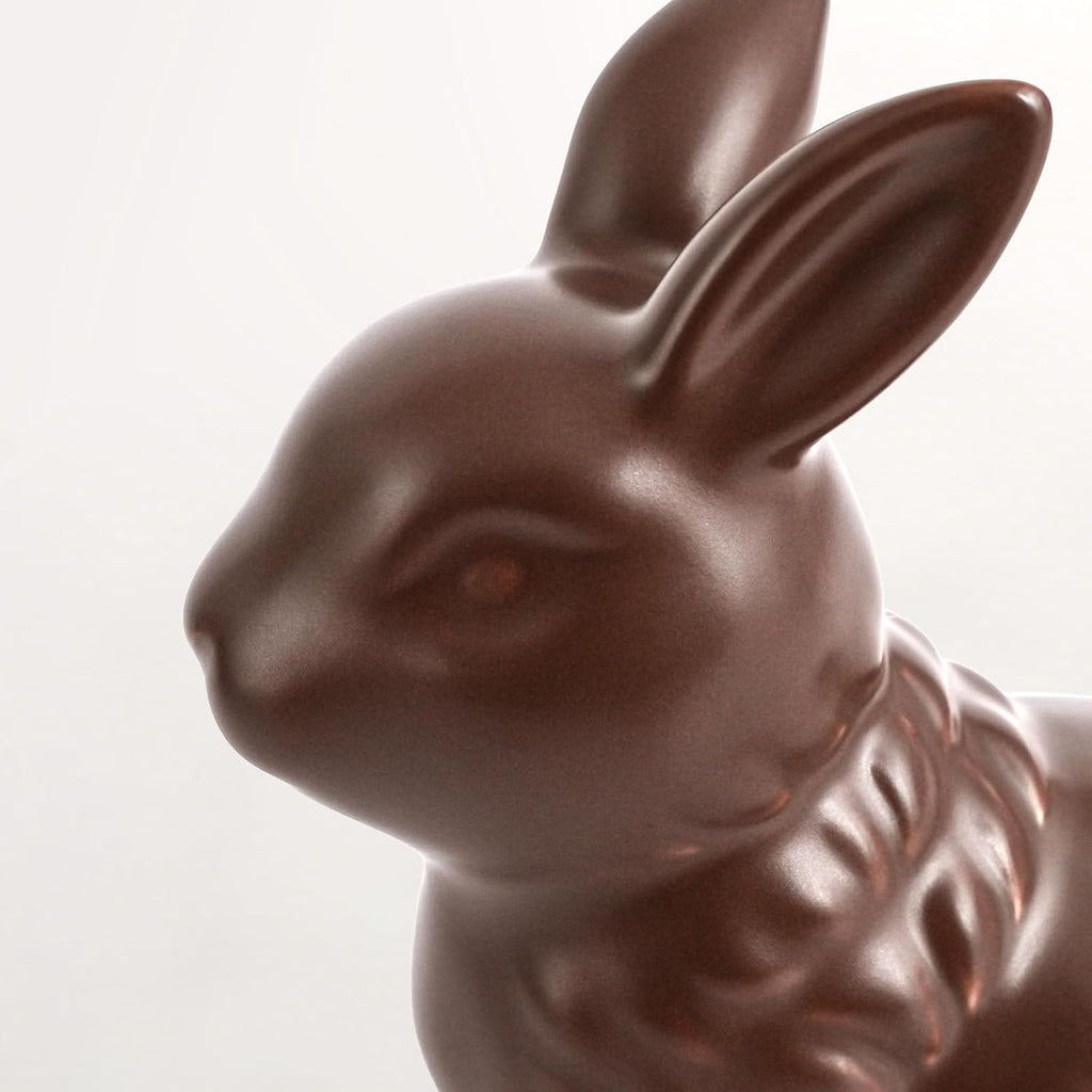 Zesua Easter Decorations - Elegant Ceramic Bunny Figurines Set of 2 | Modern Spring Home Decor