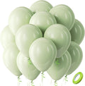 Bezente Sage Green Balloons - 100 Pack 12-Inch Round Latex Balloons for Wedding & Birthday Decor