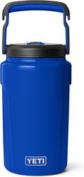 YETI Silo Half Gallon Insulated Water Jug - Leakproof Sports Bottle with Straw Cap & Fence Hook - Keeps Drinks Ice-Cold, Royal Blue