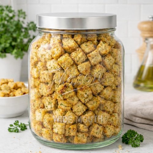 Kitchentoolz Half Gallon Glass Mason Jars with Extra Wide Mouth & Metal Lids - Airtight Food Storage & Canning Jars with Measurement Markings - 1/2 Gallon Mason Jar (4pk)