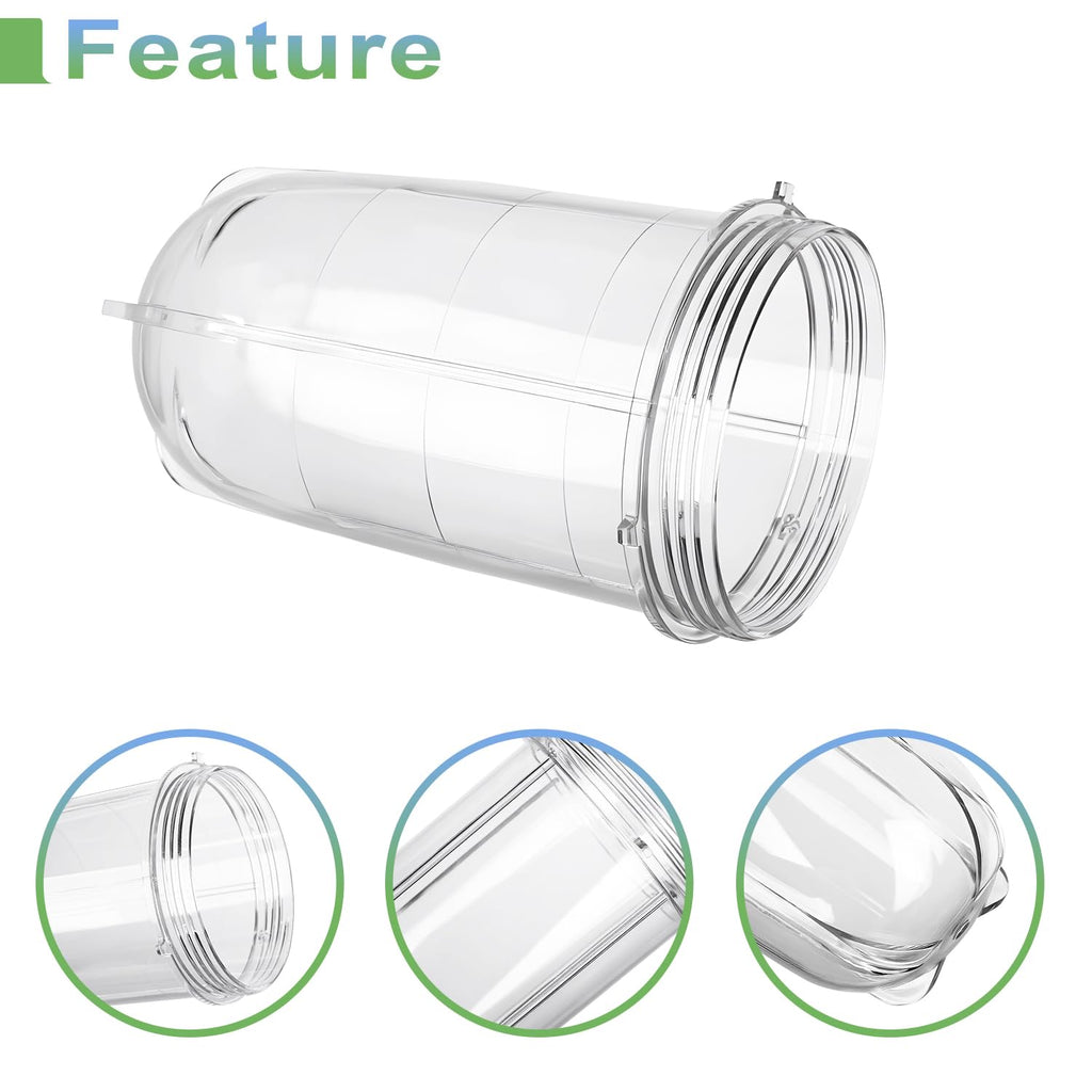 Replacement Cross Blade + 16oz Cup Set for Magic Bullet, Replacement Parts compatible with 250 W Magic Bullet MB1001 Blender
