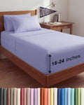 Skiennix Extra Deep Twin XL Sheet Set - 4-Piece Breathable Cooling Bedding - Soft, Wrinkle-Free Lavender