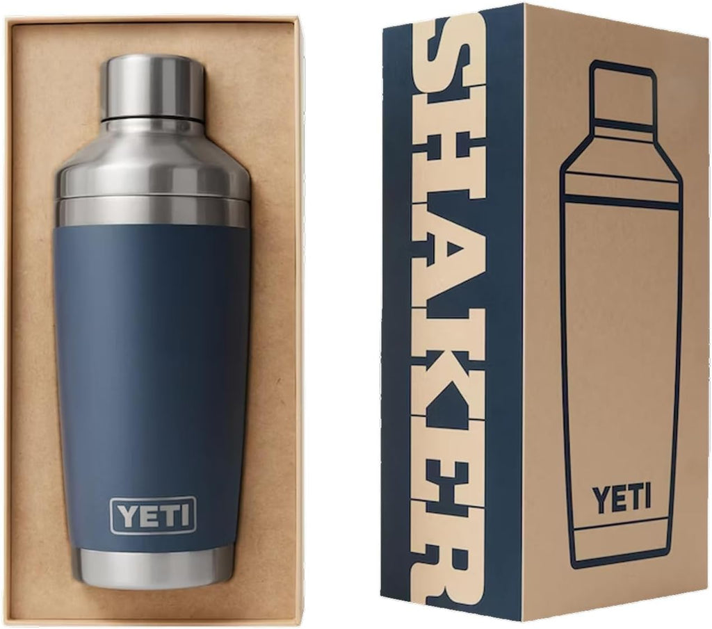 YETI Rambler 20 oz Cocktail Shaker, Stainless Steel, Vacuum Insulated, White