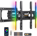 Perlegear AuraFrame™ TV Wall Mount - Pre-Assembled with LED Lights for 26-65 Inch TVs, Max VESA 400x400mm, Swivel & Tilt
