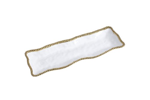 Pampa Bay Golden Salerno Porcelain Rectangle Serving Piece