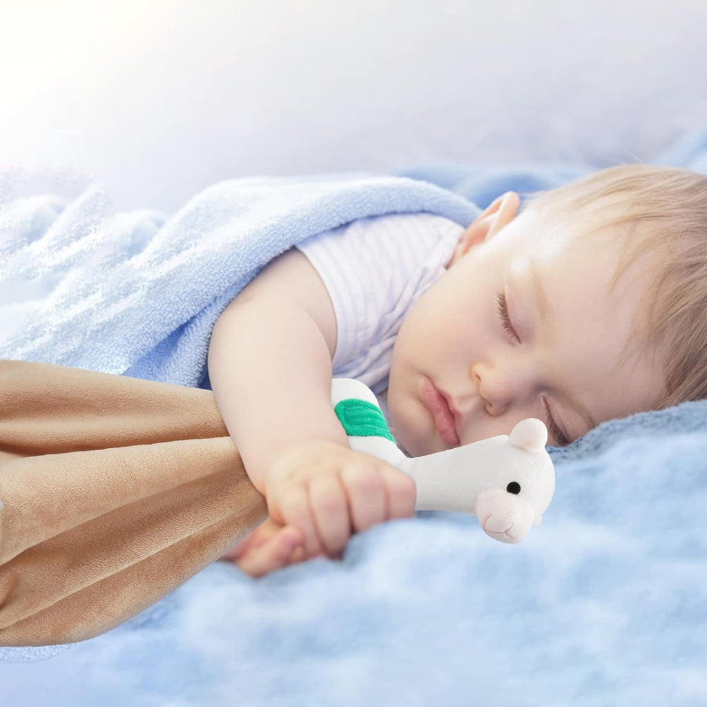 Pro Goleem Llama Security Blanket - Soft Lovey for Babies | 14-Inch Infant Snuggle Toy