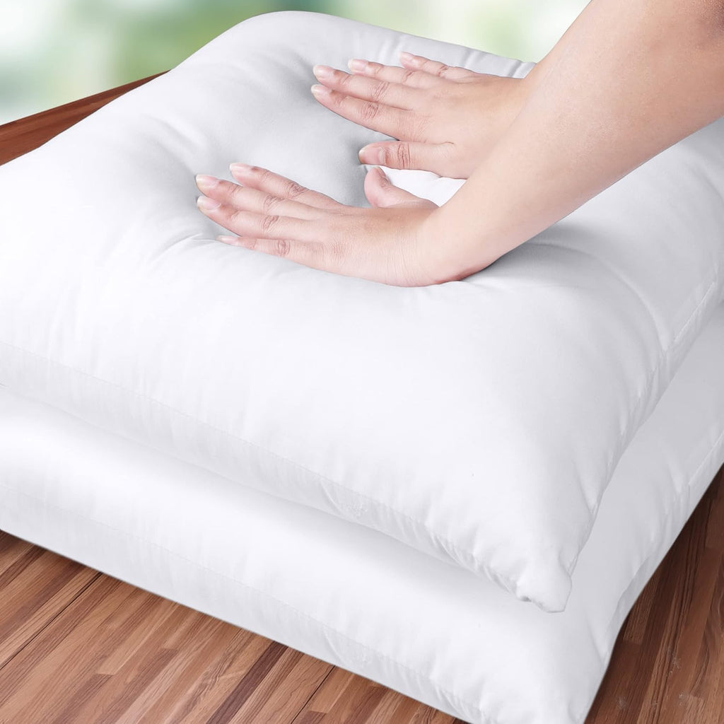 Utopia Bedding Pillow Inserts - Set of 2, 18x18 White Decorative Cushions for Sofa & Bed - Soft & Fluffy