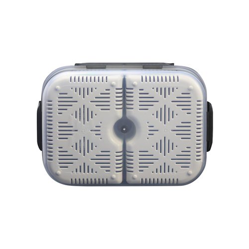 Terporium Dual Compartment Cleaning Bin | Compact, Durable, and Highly Functional with Dual Removable Baskets | The Ultimate No-Spill Cleaning Solution