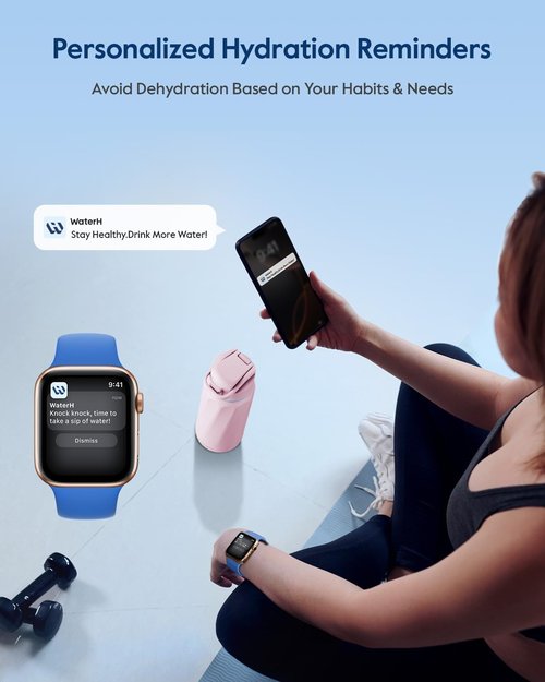 BOOST Smart Water Bottle - 32oz BPA-Free Stainless Steel with Reminder & Tracker | Ideal for Gym & Office