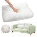 JZHLLA Shredded Foam Sofa Back Cushions Replacement Fluffy Memory Sponge Couch Pillow with Quilted Design 28x18x5 Inch Lumbar Support Pillow for Sofa Bed Floor