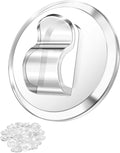 Ispneay 50 Clear Mini Light Clips - Adhesive Hooks for Indoor String Lights | Damage-Free Wall Decor