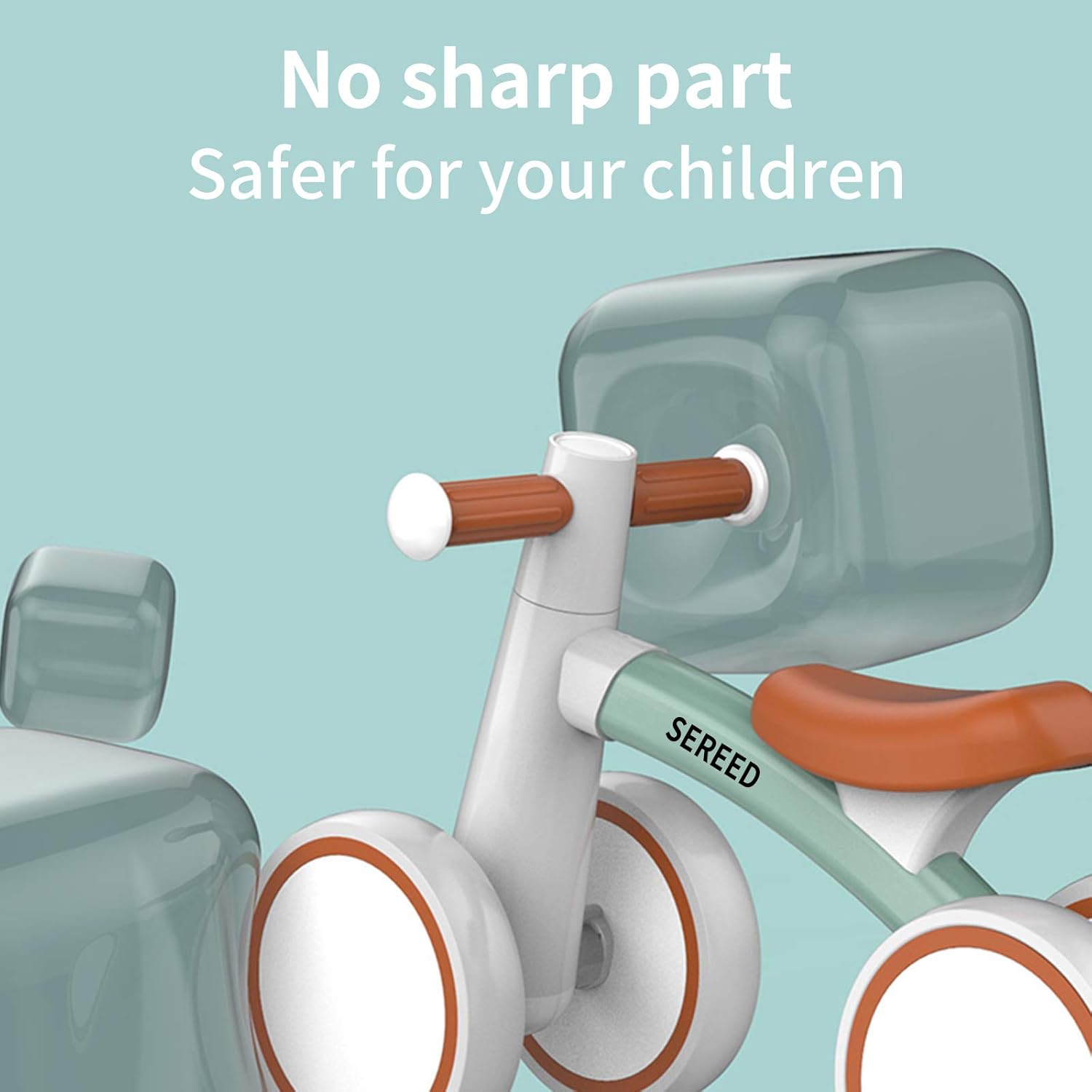 SEREED Baby Balance Bike - 4-Wheel Toddler Bike for 1 Year Olds | Perfect First Birthday Gift
