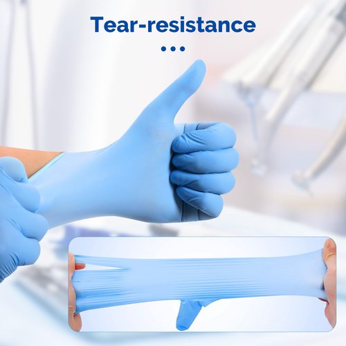 JMU Nitrile Exam Gloves Small, 3.5 Mil, Powder-Free, Latex-Free, Disposable Medical Glove, Blue, 2000 Count