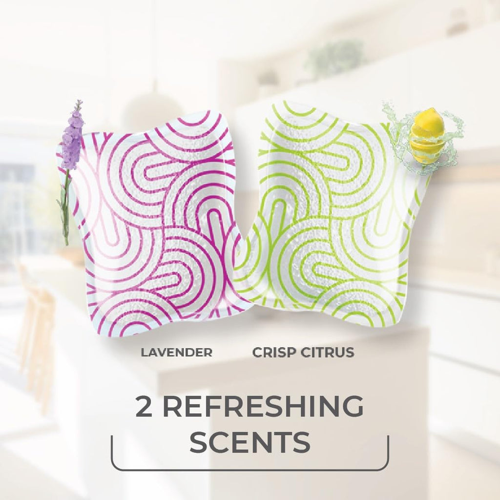O-Cedar Floor Cleaning 20ct Pacs with Citrus Scent 10ct (1- Pack) and Lavender Scent 10ct (1-Pack)