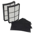PUREBURG Replacement Filter Compatible with PureZone Breeze Tabletop Air Purifier PECOMPAP Filter Part # PECOMFIL, 2-Pack H13 True HEPA & 4 Activated Carbon Pre-Filters For Air Clean