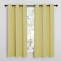 NICETOWN Blackout Curtains - Paler Yellow Thermal Insulated Drapes for Bedroom | 1 Pair, 42 x 63 Inches