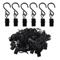 UPEYXDQR Stainless Steel S Hooks Curtain Clips，Hanging Party Lights Hangers Gutter Photo Camping Tents, Art Craft Display, Garden Courtyards Decoration, 2.4 Inch Long Black 40Pcs