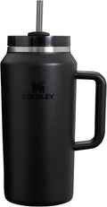 Stanley Quencher H2.0 Tumbler - 64 oz Insulated Stainless Steel Cup with Handle & Straw | Black 2.0