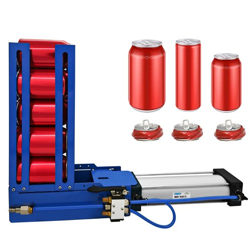 ITSKAGE Pneumatic Can Crusher with 6 Cans Design, Aluminum Can Crushers for Recycling, Can Smasher Simple and Fast Operation, Countertop Installation