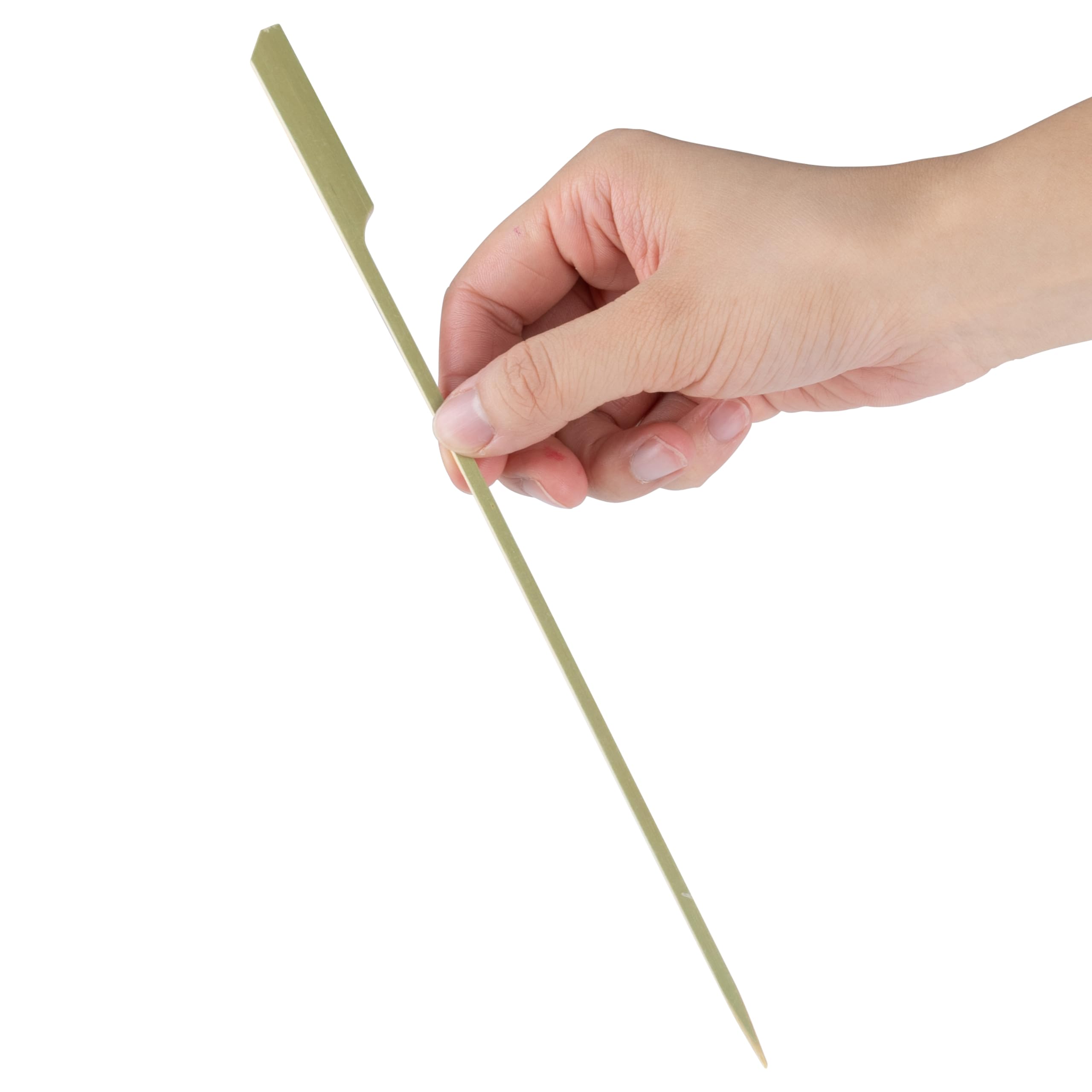 Restaurantware-10 Inch Paddle Bamboo Skewers, 1000 Disposable Bamboo Food Picks - Sturdy, Paddle Head, Bamboo Decorative Picks, Sustainable, For Serving Appetizers And Cocktail Garnishes