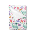 HawSkgFub Dinosaur Baby Blanket for Girls Gift Pink Purple, Tropical Dino Lover Flannel Fleece Nursery Bed Swaddle Receiving Blankets, Soft Lightweight Newborn Toddler Infant Crib kids Bedding 30 x 40