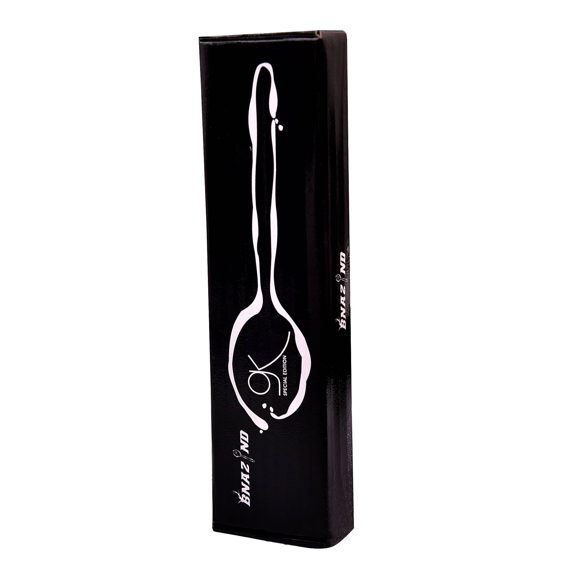 BNAZIND Chef Kunz Spoon Gold | Titanium Shiny 18/10 Stainless Steel Cooking Serving Spoon | 9 Inch Saucing, Plating, Basting, Quenelle, Daily Chef Spoons | Dishwasher safe