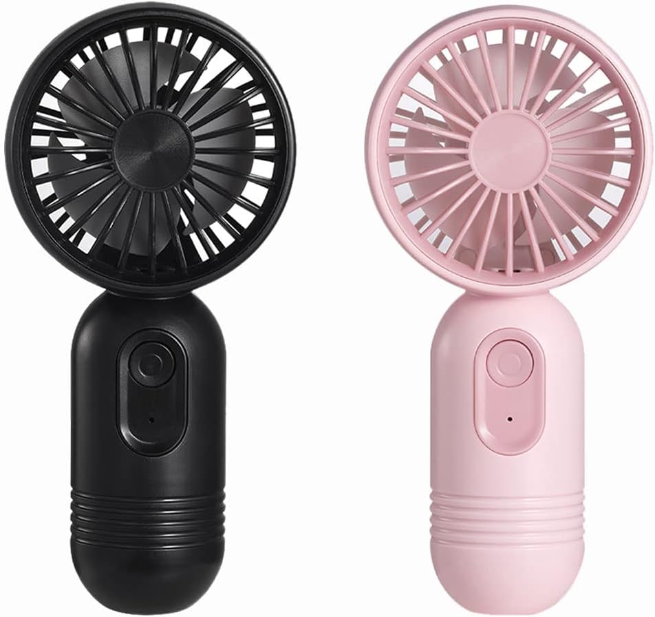 Skiennix Mini Portable Fan - Lightweight Handheld Design with 3 Speeds | USB Rechargeable for Travel & Outdoor Use