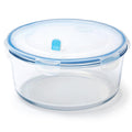 NUTRIUPS 2800ml/95oz Large Glass Food Storage Containers with Airtight Lids, 2.8L Rectangle Family Size Extra Large Bakeware Marinating Lock Baking Dish Container Glass Bowls