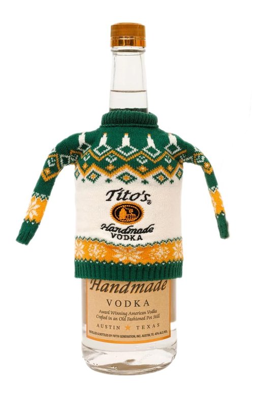 Bottle Sweater - 2025 Limited Edition Christmas Holiday Decoration for Liquor or Tree