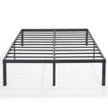 VECELO 16" Full Size Metal Platform Tall Bed Frame,Heavy Duty Steel Slat/Easy Assembly Mattress Foundation/No Box Spring Needed