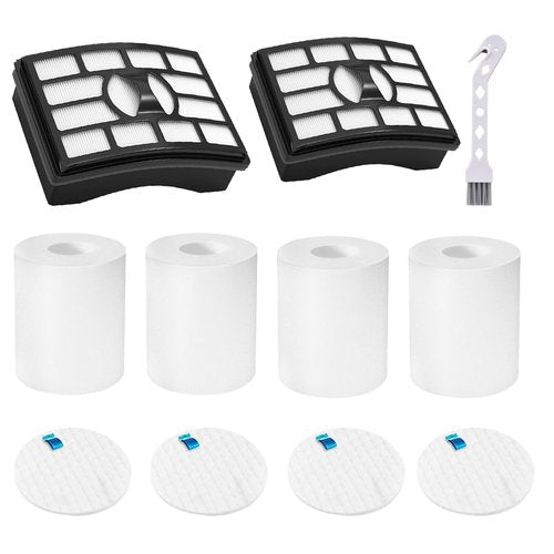 2+4 Vacuum Filter Replacement for Shark Rotator Pro Lift-Away NV500 Series – NV500, NV501, NV502, NV503, NV505, NV510, NV520, NV552, UV560, NV642, ZU780, ZU782, ZU785, Part # XFF500 XHF500