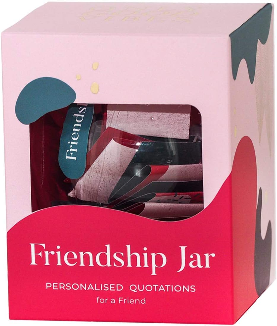Only Good Vibes Gift Jar - 31 Positive Quotations for Friends, Sisters & Loved Ones | Perfect for Birthdays & Special Occasions