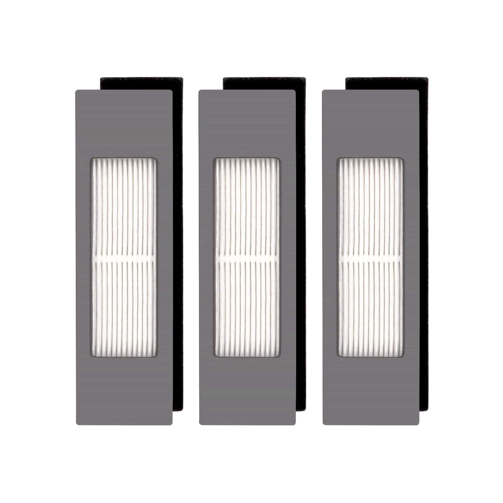 (3 Pieces) N10 HEPA Filter for Robot Vacuum Ecovacs DEEBOT OZMO N10 N10 Plus 920 950 T8 AIVI Max T9 T5 N5 N7 N8+ N8 Pro Plus DX55 DX93 DJ65, Robot Vacuum Cleaner Filter Accessories