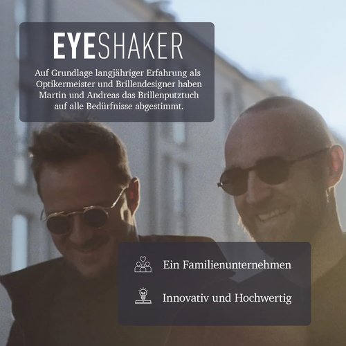 Glasses Cleaning Cloth (30 x 20 cm) - Microfiber Cloth for Cleaning Your Glasses, The Display of Your Cell Phone and Laptop as Well as The Lens of Your Camera from EYESHAKER®