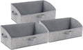 Closet Organizers by [Brand Name] - Foldable Clothes Storage with Handles | Large Capacity Grey Drawer Boxes