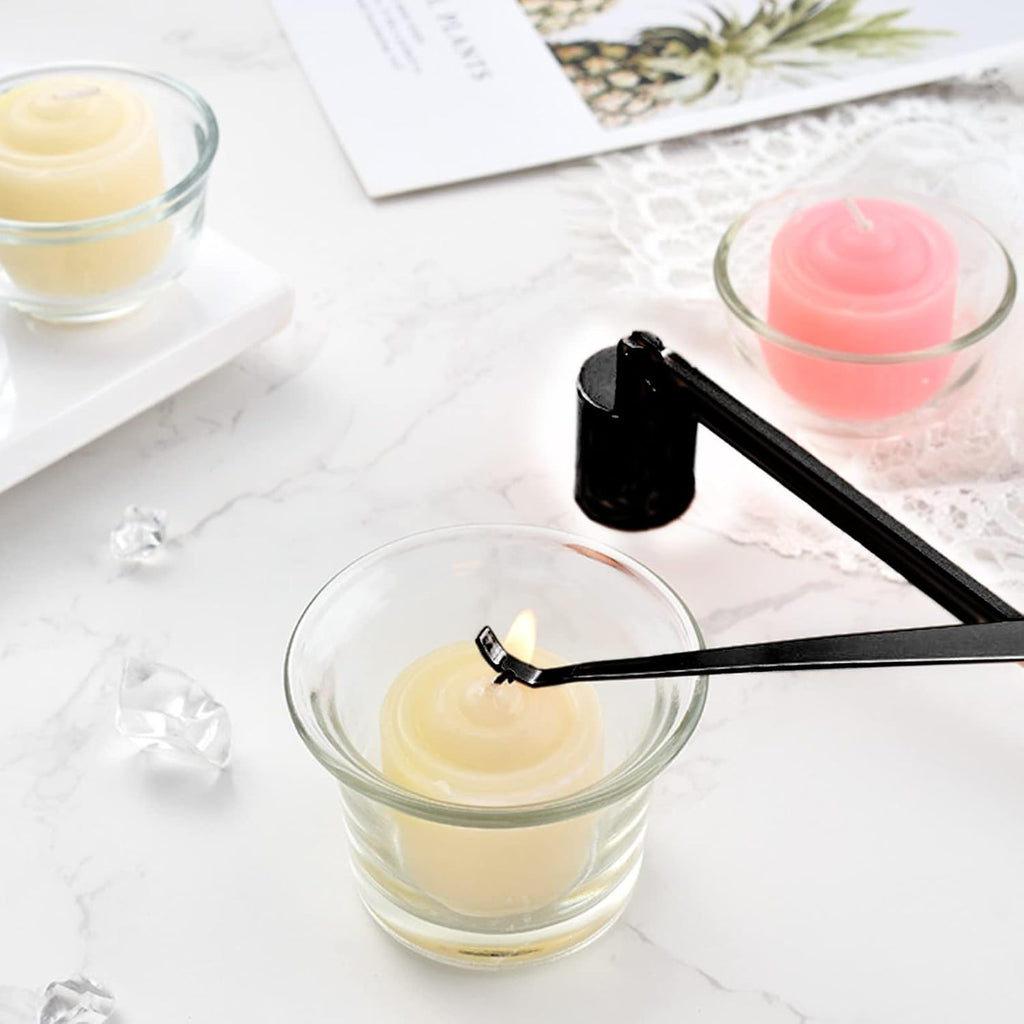 Skiennix 3-In-1 Candle Accessory Set - Wick Trimmer & Dipper with Gift Packaging | Black