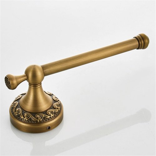 Flybath Toilet Paper Holder Antique Brass Vintage Bathroom Tissue Roll Holder Stand with Exquisite Pattern Carving Design Wall Mount, Brushed Bronze