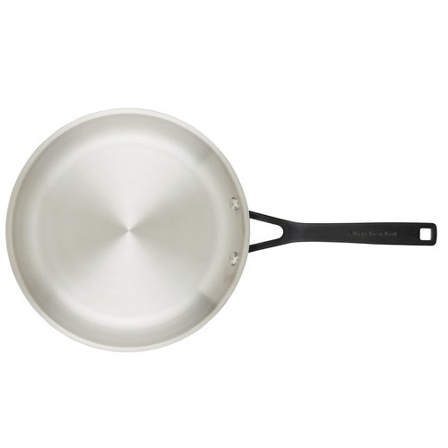 KitchenAid 30051 5-Ply Clad Polished Stainless Steel Frying Pan Set/Skillets, 8.25 Inch and 10 Inch - Polished Stainless Steel
