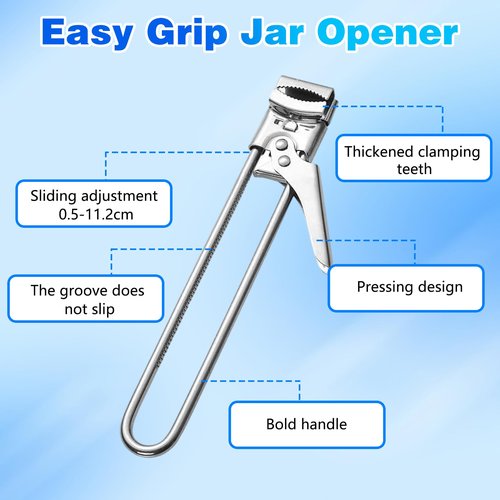 Adjustable Stainless Steel Jar Opener for Manual, Kitchen Accessories