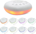 White Noise Sound Machine - Portable Sleep Aid with 20 Soothing Sounds & 9-Color Night Light