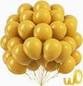 Mustard Yellow Balloons - 12-Inch Latex Party Balloons | 50-Pack for Fall, Thanksgiving & Baby Showers