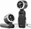 Diveblues Portable Handheld Turbo Fan - 5-Speed Wind, 12-Hour Battery Life | 3-in-1 Cooling Fan in Obsidian Black