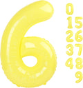 Number 6 Balloon - 40 Inch Yellow 6th Birthday Decoration for Men & Women | Perfect for Parties & Events