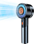 Skiennix Portable Handheld Fan - Powerful 7000RPM Turbo Motor | USB Rechargeable for Travel & Outdoor (Black)