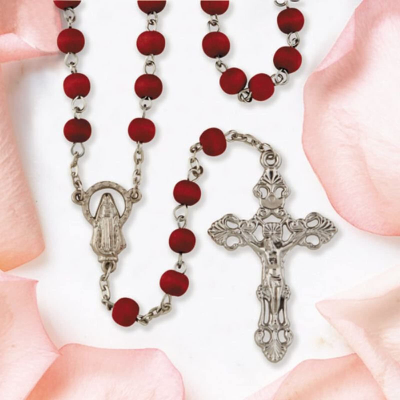 7mm Rose Scented Wood Rosary