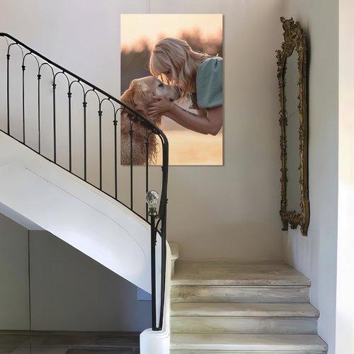JIMUJIA Custom Canvas Art Print - Personalized Unframed Wall Decor | 27"x40" Custom Portrait for Home & Office