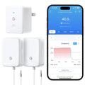 GoveeLife WiFi Refrigerator Thermometer - Wireless Digital Freezer Gauge with Alarm | 2-Pack, App Support